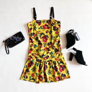Rachel Rachel Roy Yellow Floral Print Dress